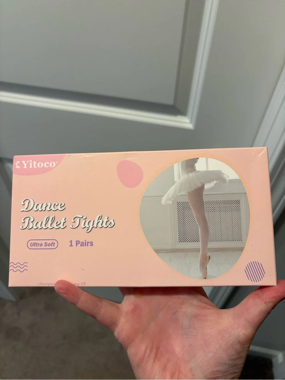 3-4T White Dance Ballet Tights - Ultra Soft